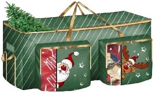 Green Christmas Tree Storage Bag Fits Maximum to 9 Ft