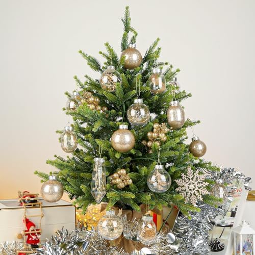 52pcs Champagne Christmas Balls Ornaments Set - SHareconn