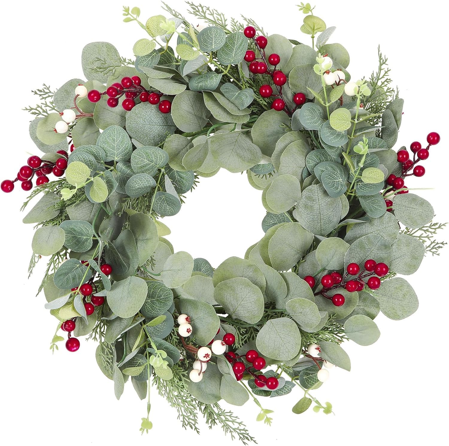 Artificial Christmas Eucalyptus Garland 20 Inch Green